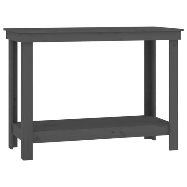 vidaXL Arbeidsbenk grå 110x50x80 cm heltre furu