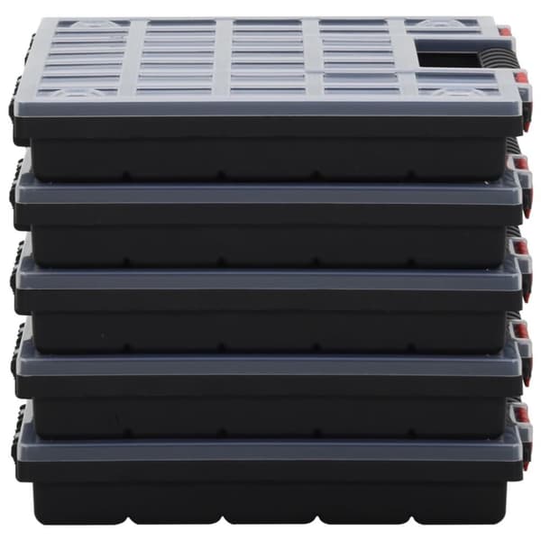 vidaXL sortimentbokse 5 stk. 40x30x5 cm polypropylen