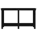 Miniatyrbilde 5 av 9: vidaXL Arbeidsbenk svart 140x50x80 cm heltre furu