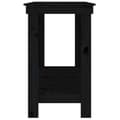 Miniatyrbilde 6 av 9: vidaXL Arbeidsbenk svart 140x50x80 cm heltre furu