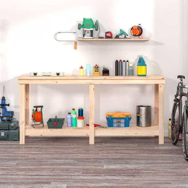 vidaXL Arbeidsbenk 180x50x80 cm heltre furu