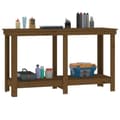 Pikkukuva 4 / 9: vidaXL Työpenkki hunajanruskea 140x50x80 cm täysi mänty