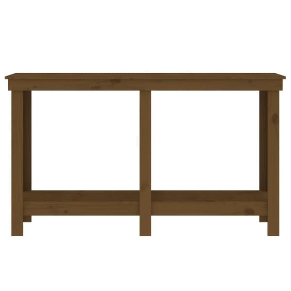 vidaXL Työpenkki hunajanruskea 140x50x80 cm täysi mänty