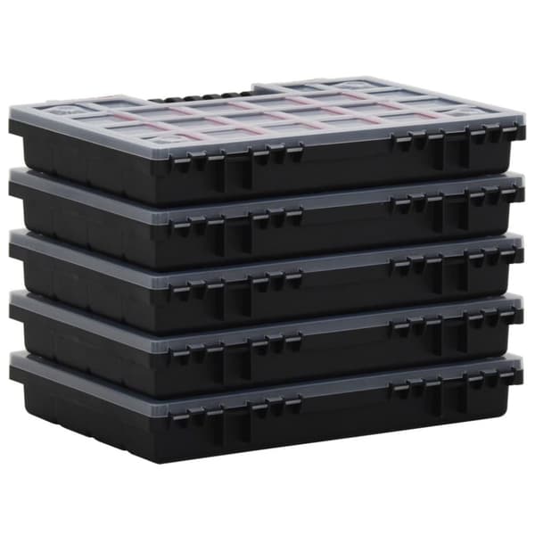 vidaXL Lajittelulaatikot 10 kpl 34,5x25x5 cm polypropeeni