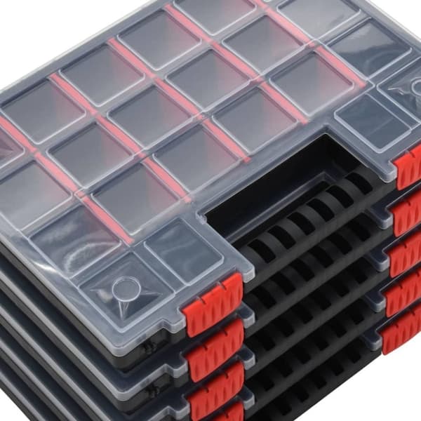 vidaXL Lajittelulaatikot 10 kpl 34,5x25x5 cm polypropeeni