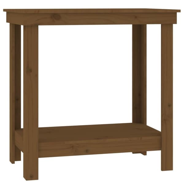 vidaXL Arbeidsbenk honningbrun 80x50x80 cm heltre furu