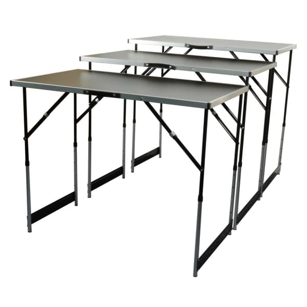 Brüder Mannesmann foldbart arbejdsbord 3 dele aluminium