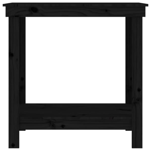 vidaXL Arbeidsbenk svart 80x50x80 cm heltre furu
