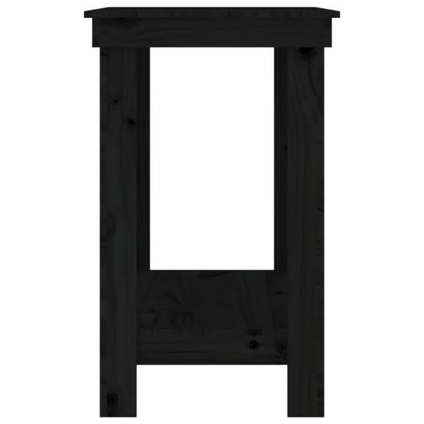 vidaXL Arbeidsbenk svart 80x50x80 cm heltre furu