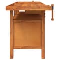 Miniatyrbilde 5 av 11: vidaXL Arbeidsbenk skuffer og skrustikker 192x62x83 cm heltre akasie