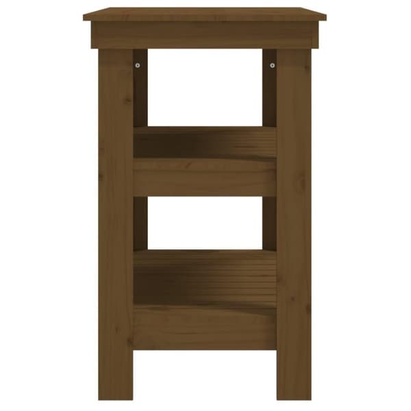 vidaXL Työpenkki hunajanruskea 78,5x50x80 cm täysi mänty