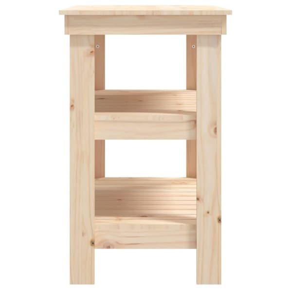 vidaXL Arbeidsbenk 78,5x50x80 cm heltre furu