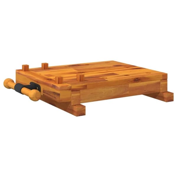 vidaXL Arbeidsbenk bordplate med skrustikke 52x44x9,5 cm heltre akasie