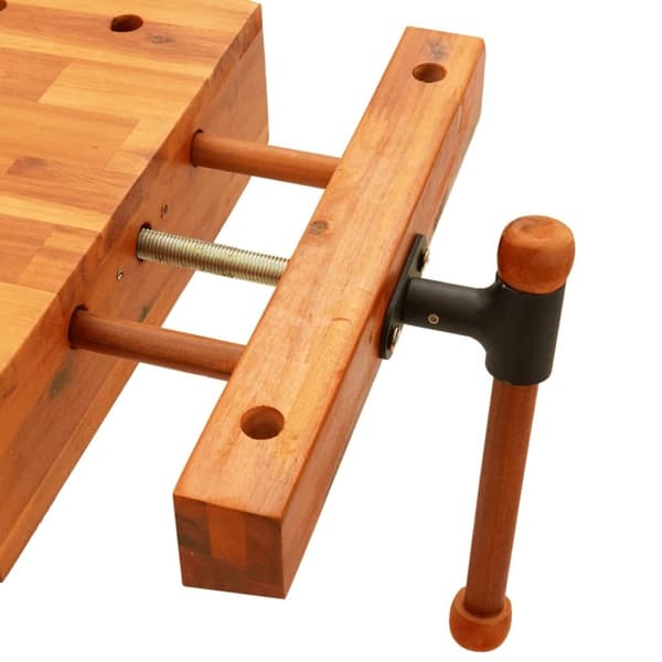 vidaXL Arbeidsbenk bordplate med skrustikke 52x44x9,5 cm heltre akasie