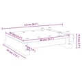Miniatyrbilde 8 av 8: vidaXL Arbeidsbenk bordplate med skrustikke 52x44x9,5 cm heltre akasie