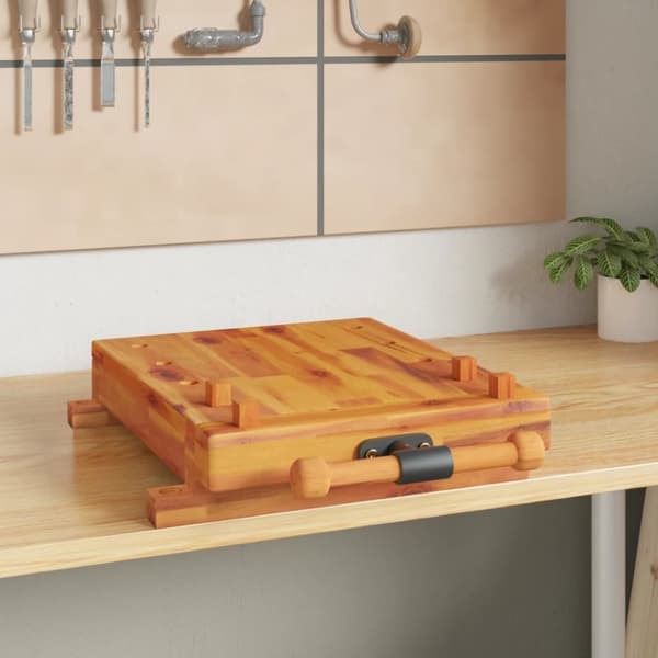 vidaXL Arbeidsbenk bordplate med skrustikke 52x44x9,5 cm heltre akasie