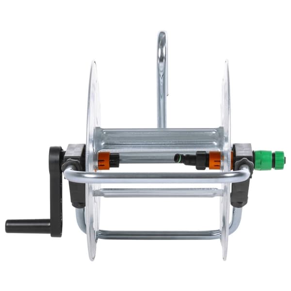 vidaXL Slangetrommel vegghengt for 50m 1/2" eller 35m 3/4" slange stål