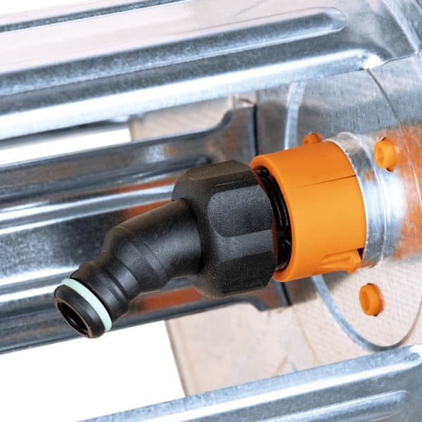 vidaXL Slangetrommel vegghengt for 50m 1/2" eller 35m 3/4" slange stål