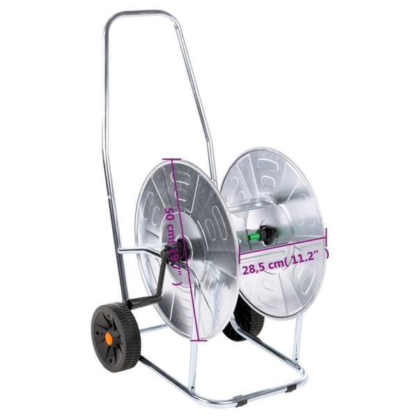 vidaXL slangetromle til 80 m 3/4" slange stål