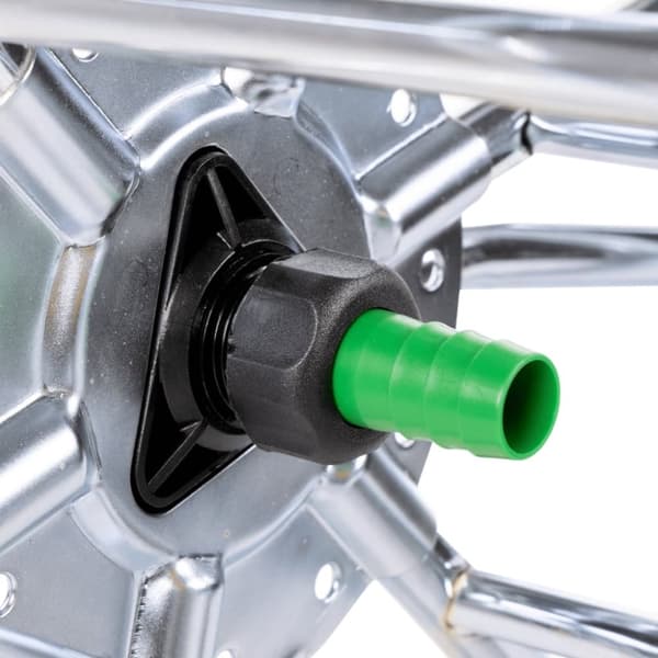 vidaXL Slangetrommelvogn for 80 m 3/4" slange stål