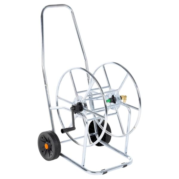 vidaXL Letkukelakärry 80 m 3/4" letkulle teräs