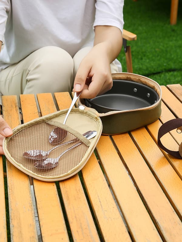 INF Opbevaringspose til udendørs camping BBQ bestik