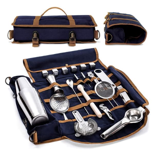 INF Bartender Bag - Perfekt for Mixology på farten Blå
