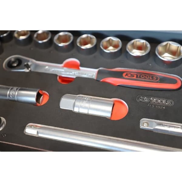Modul - KS TOOLS - 713.1024 - Modulkona och tillbehör Ultimate - 1/2" - 24 bitar