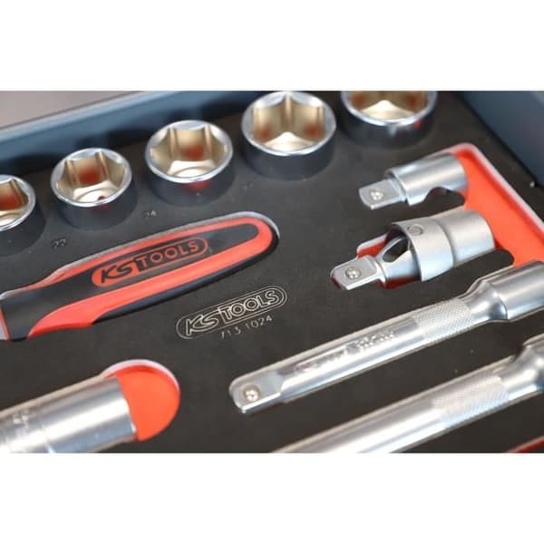 Modul - KS TOOLS - 713.1024 - Modulkona och tillbehör Ultimate - 1/2" - 24 bitar