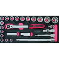 Miniatyrbild 1 av 5: Modul - KS TOOLS - 713.1024 - Modulkona och tillbehör Ultimate - 1/2" - 24 bitar
