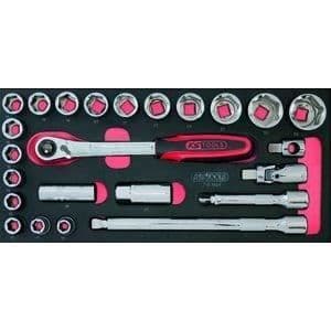 Modul - KS TOOLS - 713.1024 - Modulkona och tillbehör Ultimate - 1/2" - 24 bitar