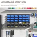 Miniatyrbillede 4 af 10: Rootz 30 Box Workshop Organizer - Opbevaringssystem for små dele - Skruemøtrik Organizer - 37,5 cm x 18 cm x 63 cm - Kraftig plastik