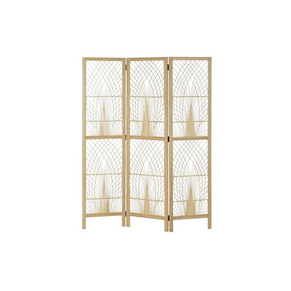 Skärm DKD Home Decor 136 x 2,5 x 180 cm Metall Bambu 30 x 40 cm