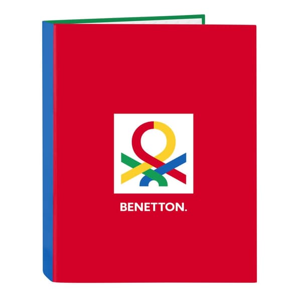 Ringpärm Benetton Pop Grå A4 (26.5 x 33 x 4 cm)