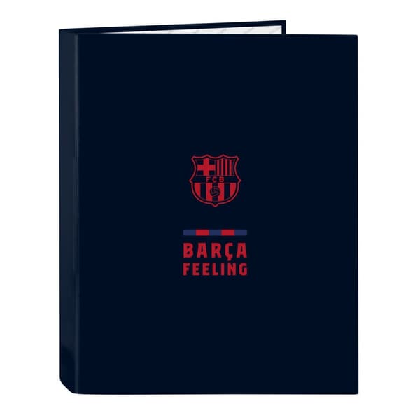 Ringbind F.C. Barcelona Marineblå A4 (26.5 x 33 x 4 cm)
