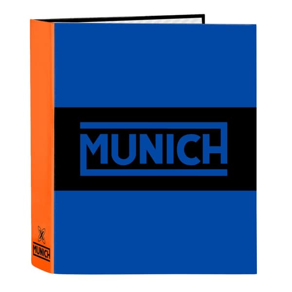 Ringpärm Munich Submarine Elektrisk blå A4 27 x 33 x 6 cm