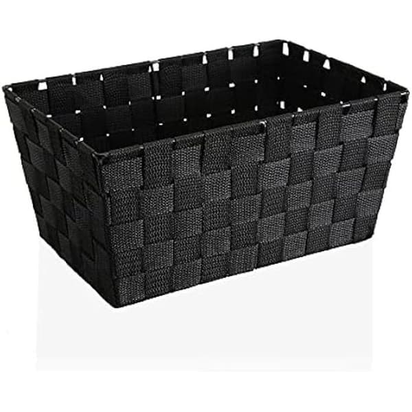 Textilkorg - BIGBUY HOME - CESTA GRANDE NEGRA Modell - Svart - 20 x 15 x 30 cm - Praktisk och elegant
