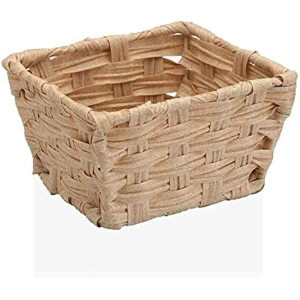 Polyetenkorg - BIGBUY HOME - Beige - 14 x 9 x 16 cm - Naturlig färg - Praktisk och elegant