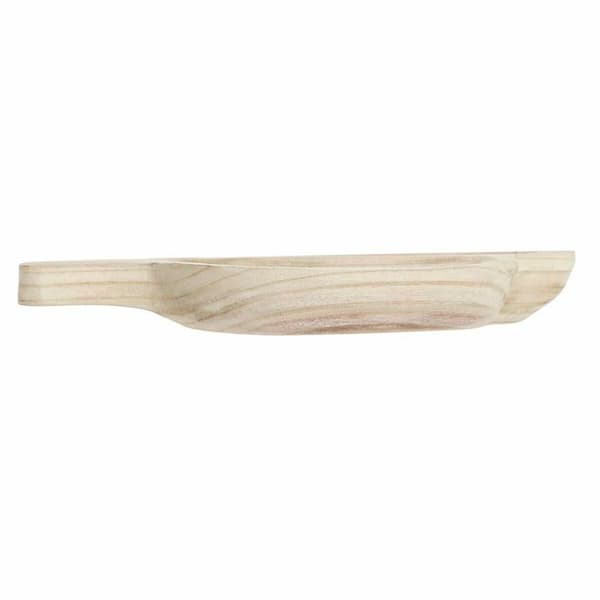 Serveringstablett - DKD Home Decor - Tropisk - Dubbel lager - Naturlig finish - Ljusbrun