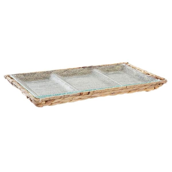 Aperitiffat - DKD Home Decor - Glas - Beige/Transparent - 42x20x3,5 cm - 900 g