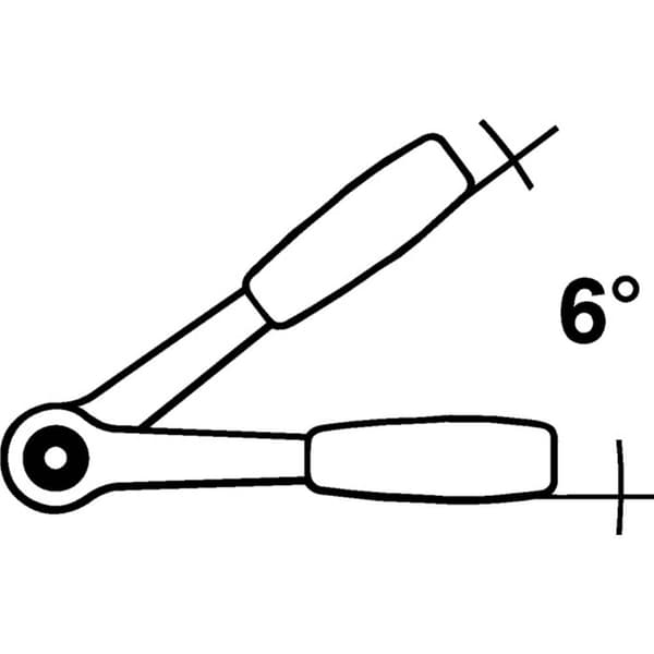 Wera 8001 A 05073230001 Bit-spärrhandtag 1/4 87 mm