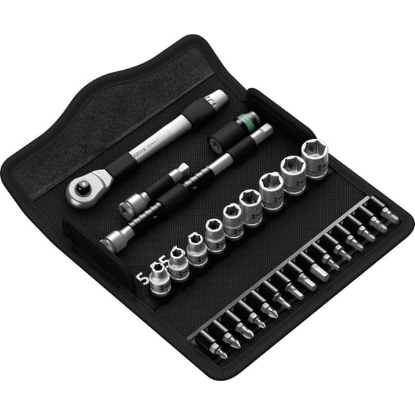 Wera Zyklop Metal 8100 SA 8 Hylsnyckelsats metrisk 1/4 28 delar 1173672