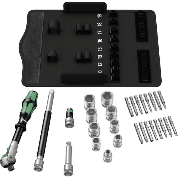 Wera 8100 SB 6 Zyklop Speed Hylsnyckelsats metrisk 3/8 29 delar 05004046001