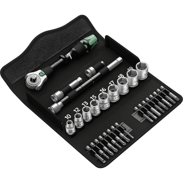 Wera 8100 SB 6 Zyklop Speed Hylsnyckelsats metrisk 3/8 29 delar 05004046001
