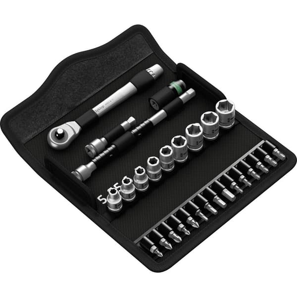 Wera Zyklop Metal 8100 SA 7 Hylsnyckelsats metrisk 1/4 28 delar 05004017001