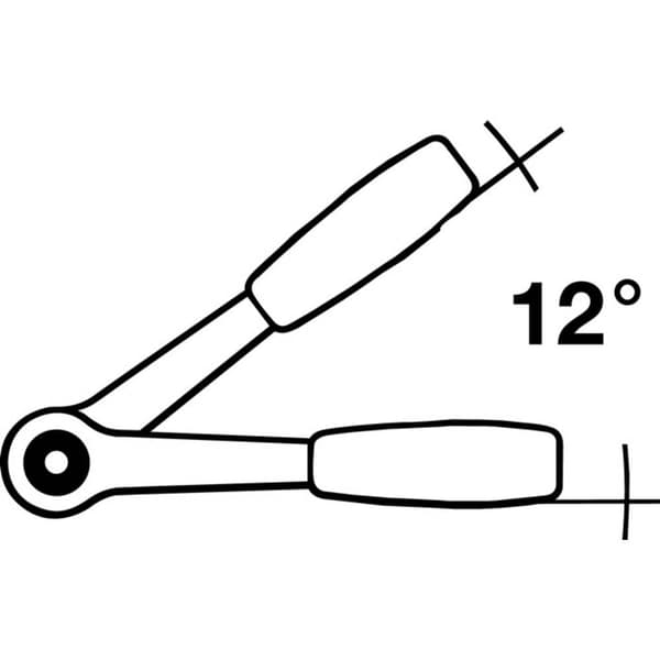 Hazet 8816P Spärrhandtag 3/8 199 mm