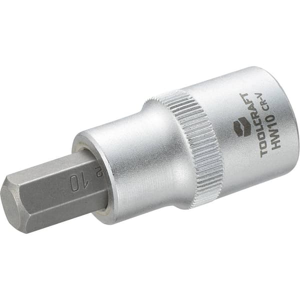 TOOLCRAFT 816159 Inner-sexkantig Hylsnyckel-bitsinsats 10 mm 1/2