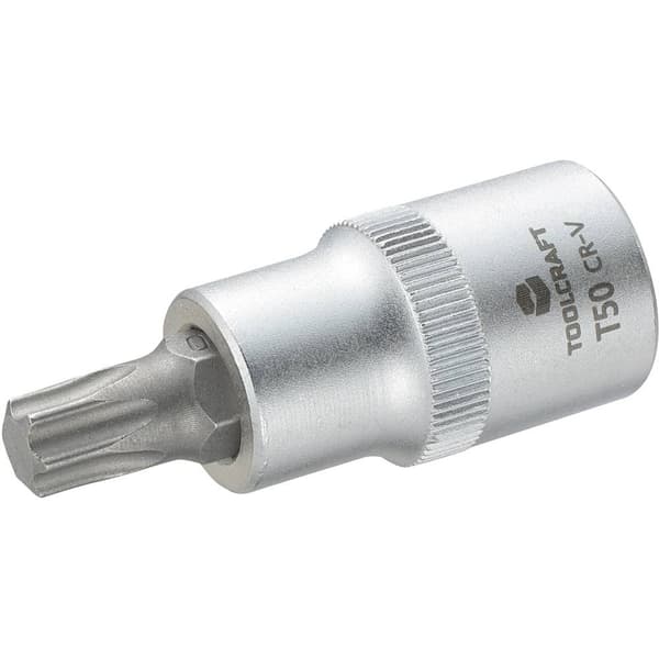 TOOLCRAFT 816168 Inner-sextandhålsgrepp (TX) Hylsnyckel-bitsinsats T 50 1/2