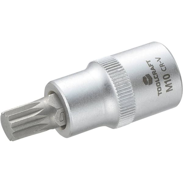 TOOLCRAFT 816088 Inner-flertandad (XZN) Hylsnyckel-bitsinsats 10 mm 1/2