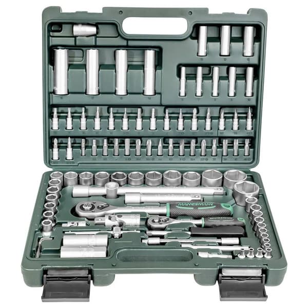 Brüder Mannesmann Hylsnyckelsats metrisk 1/4, 1/2 94 delar M98410